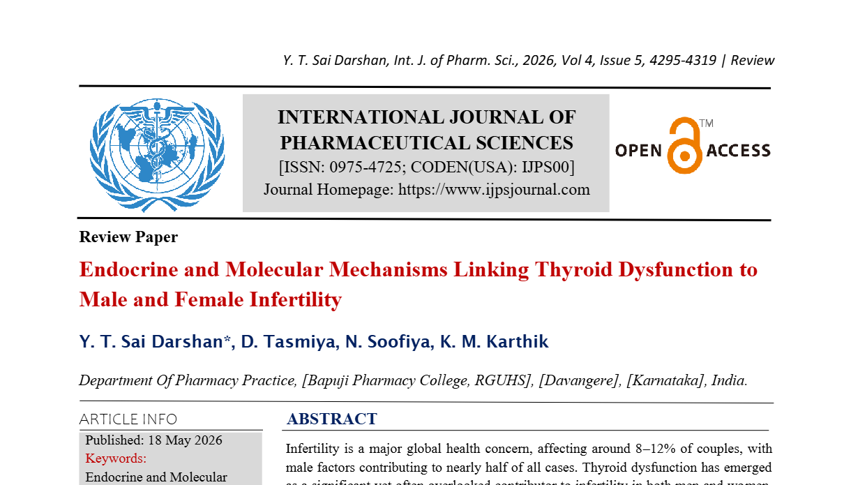 Endocrine and Molecular Mechanisms Linking Thyroid Dysfunction to Male and Female Infertility