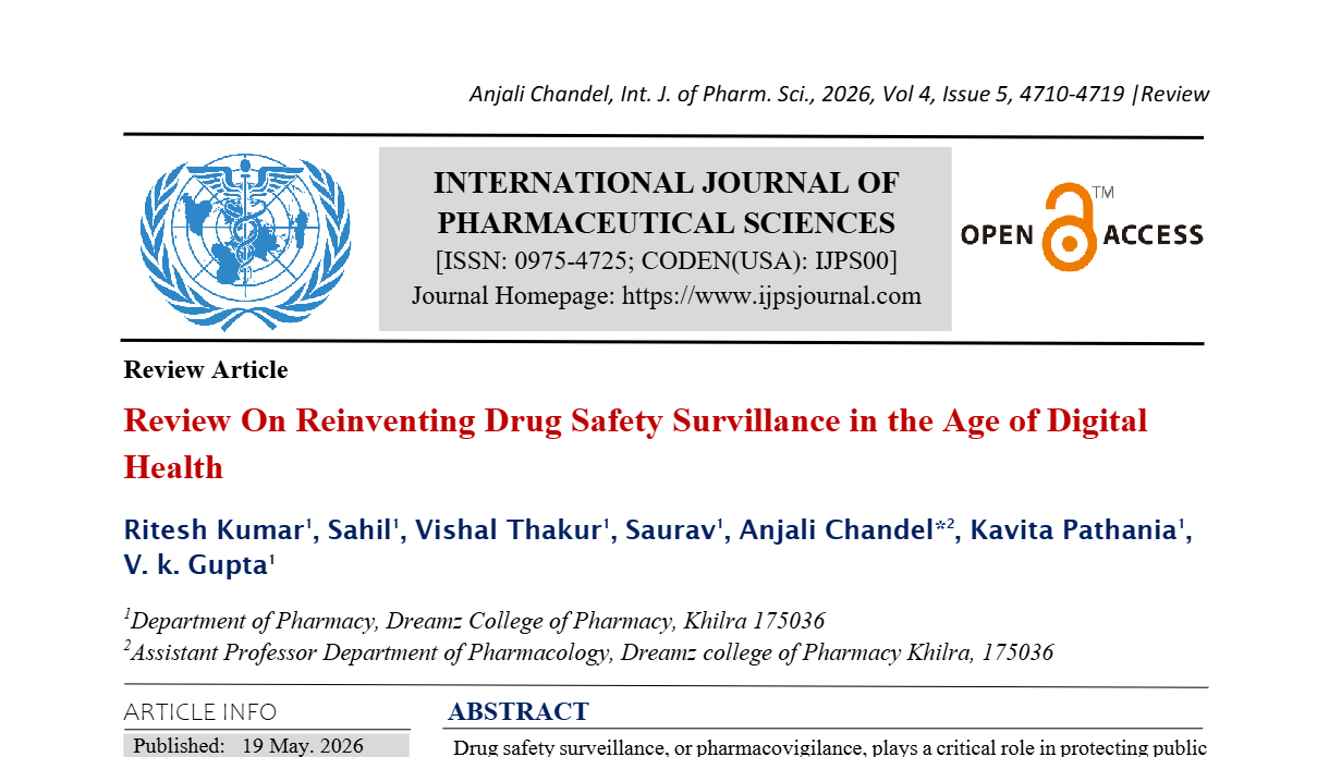 Review On Reinventing Drug Safety Survillance in the Age of Digital Health