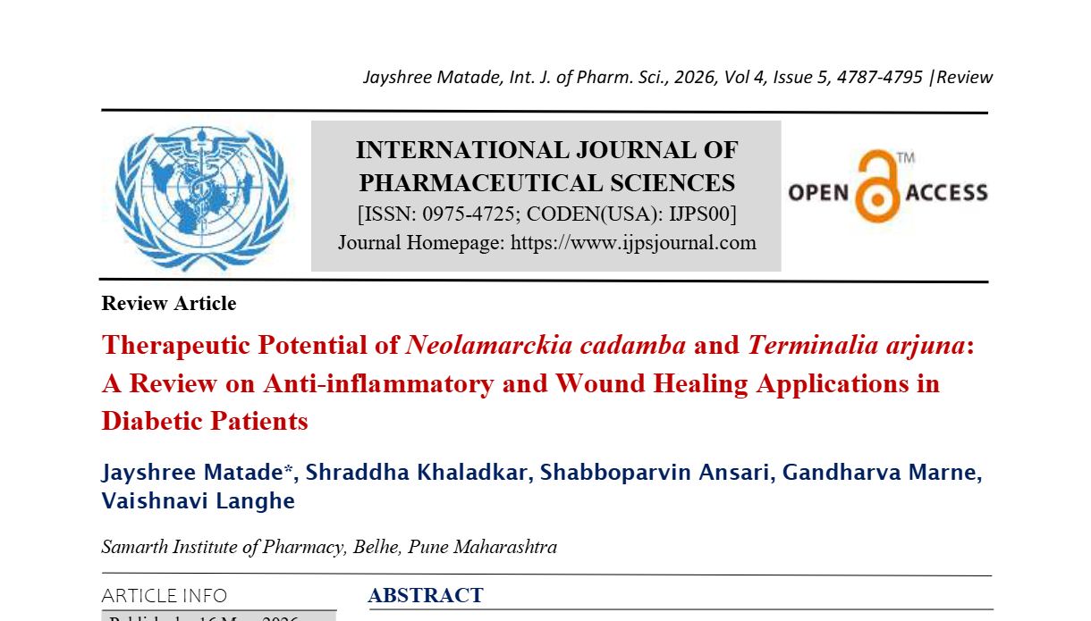 Therapeutic Potential of Neolamarckia cadamba and Terminalia arjuna: A Review on Anti-inflammatory and Wound Healing Applications in Diabetic Patients 