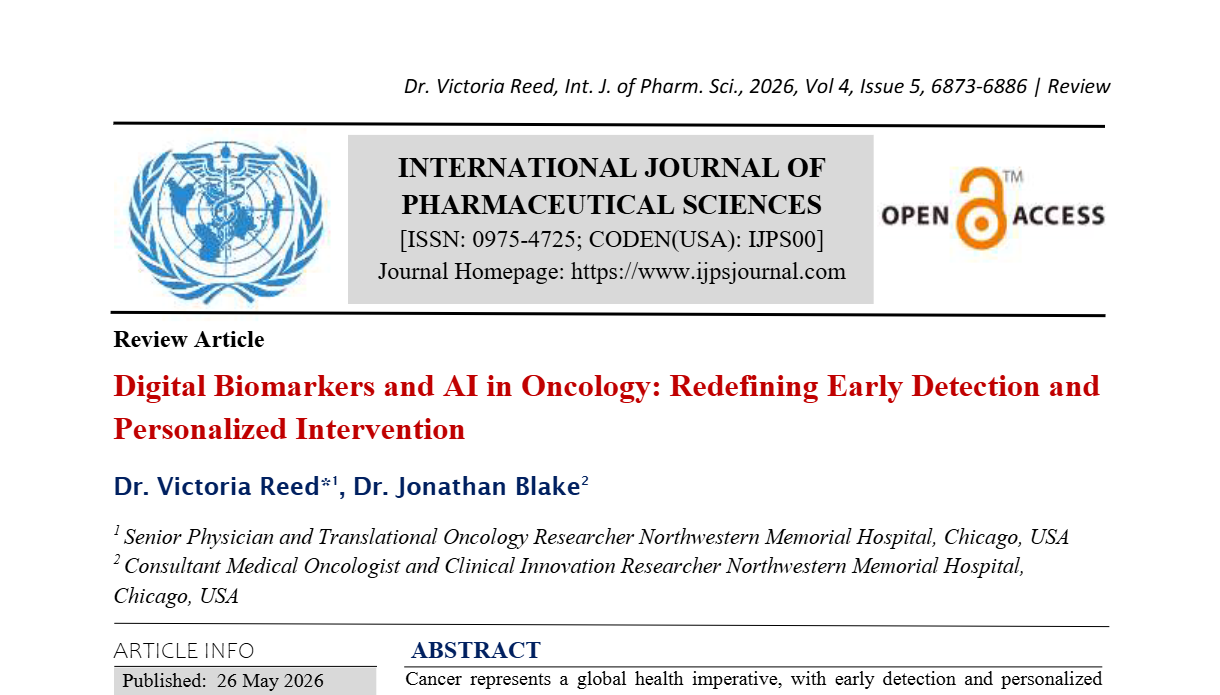 Digital Biomarkers and AI in Oncology: Redefining Early Detection and Personalized Intervention