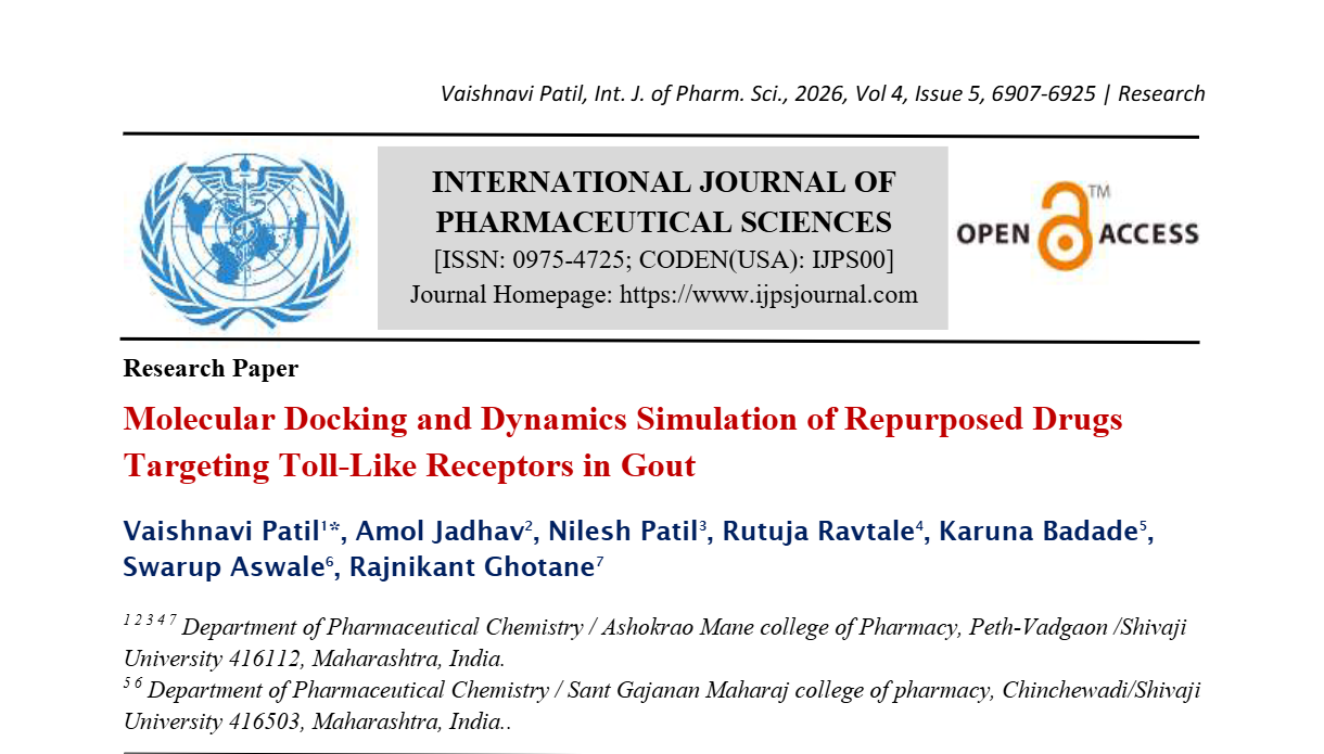 Molecular Docking and Dynamics Simulation of Repurposed Drugs Targeting Toll-Like Receptors in Gout