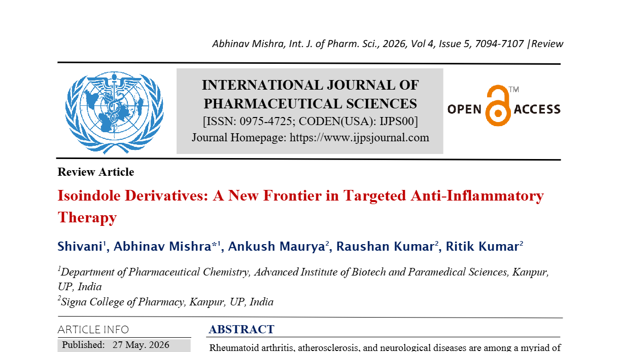 Isoindole Derivatives: A New Frontier in Targeted Anti-Inflammatory Therapy