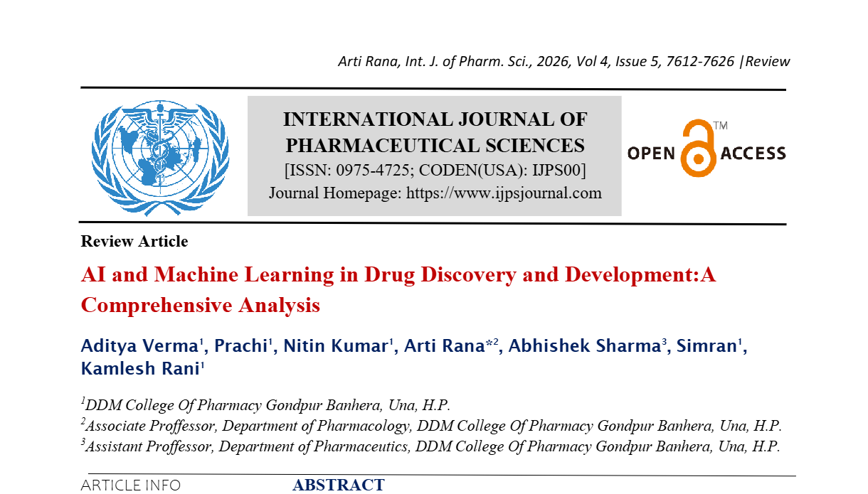 AI and Machine Learning in Drug Discovery and Development:A Comprehensive Analysis