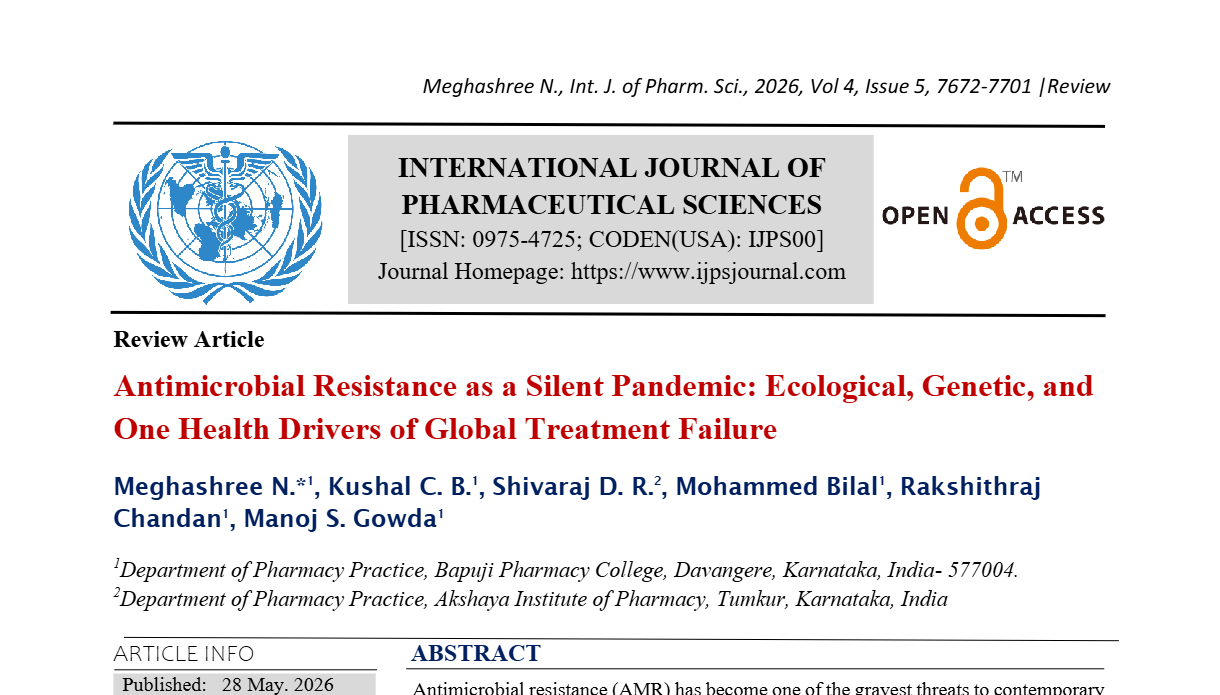 Antimicrobial Resistance as a Silent Pandemic: Ecological, Genetic, and One Health Drivers of Global Treatment Failure