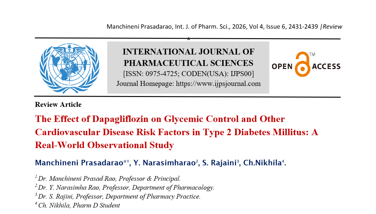 The Effect of Dapagliflozin on Glycemic Control and Other Cardiovascular Disease Risk Factors in Type 2 Diabetes Millitus: A Real-World Observational Study