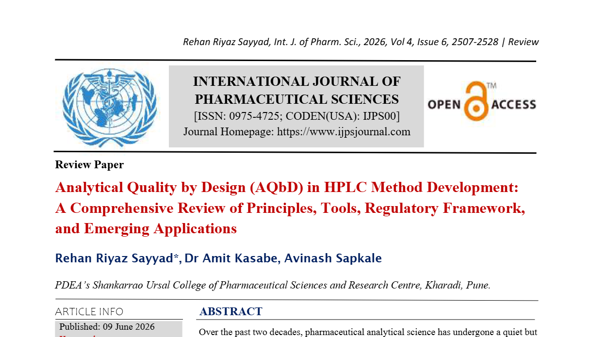 Analytical Quality by Design (AQbD) in HPLC Method Development: A Comprehensive Review of Principles, Tools, Regulatory Framework, and Emerging Applications