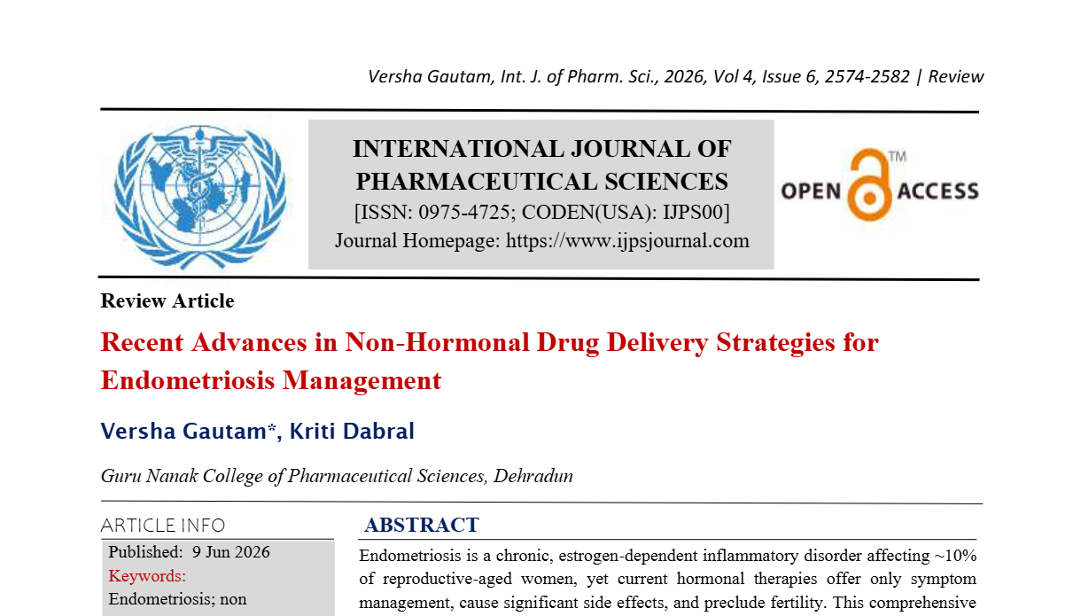 Recent Advances in Non-Hormonal Drug Delivery Strategies for Endometriosis Management