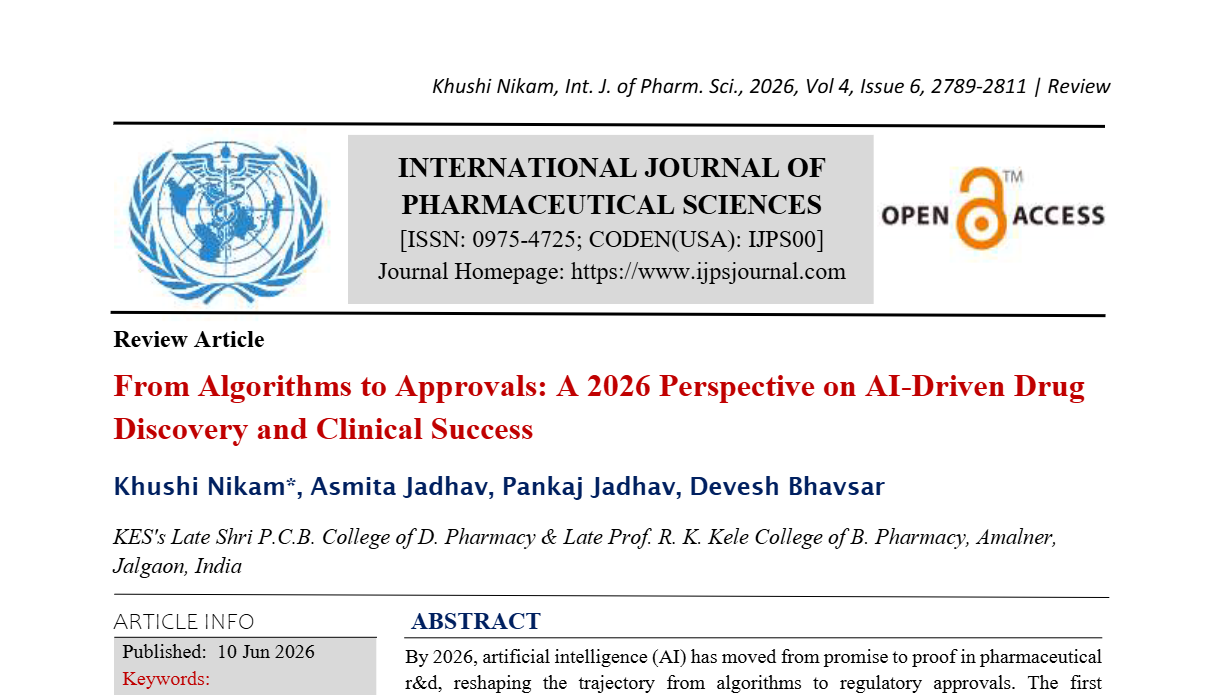 From Algorithms to Approvals: A 2026 Perspective on AI-Driven Drug Discovery and Clinical Success