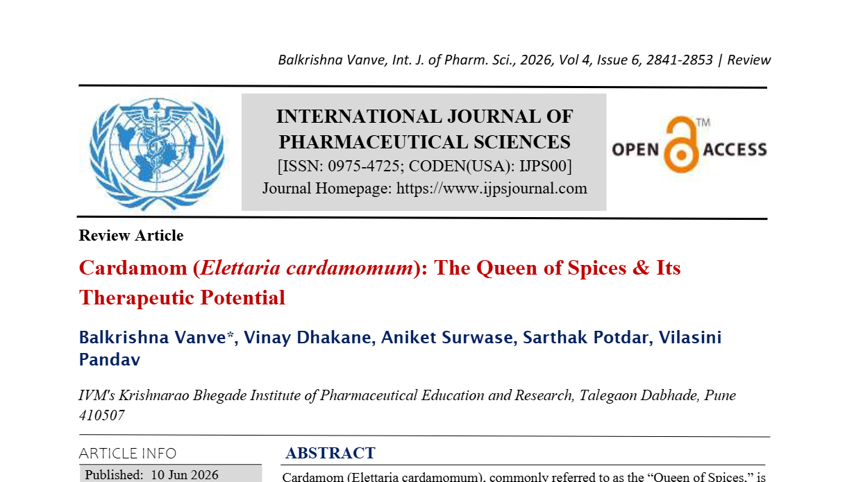 Cardamom (Elettaria cardamomum): The Queen of Spices & Its Therapeutic Potential