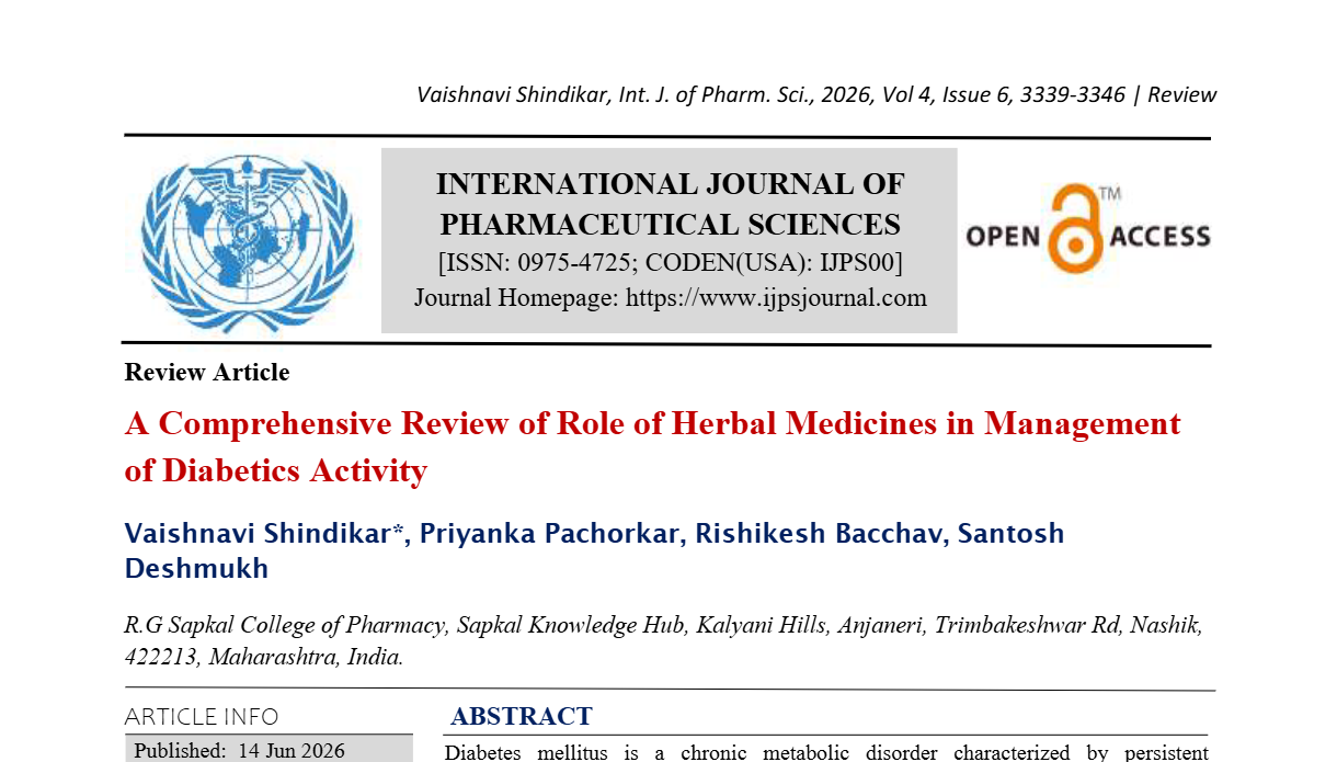 A Comprehensive Review of Role of Herbal Medicines in Management of ...