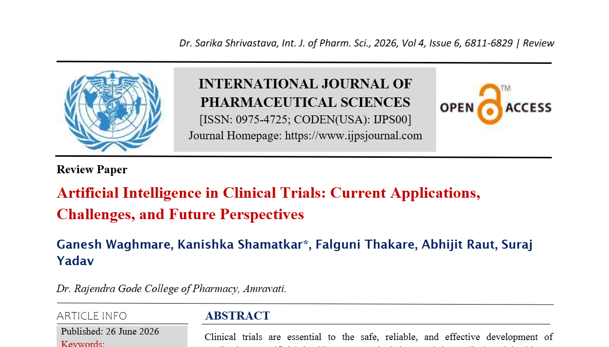 Artificial Intelligence in Clinical Trials: Current Applications ...