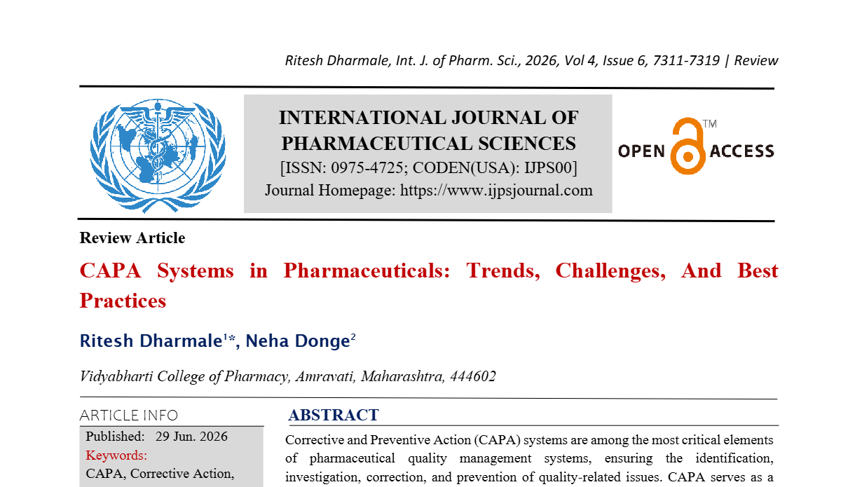 CAPA Systems in Pharmaceuticals: Trends, Challenges, And Best Practices ...