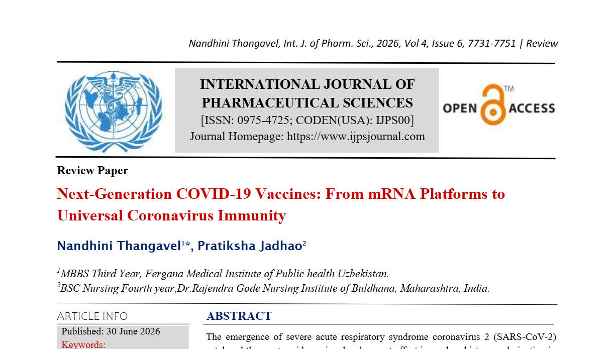Next-Generation COVID-19 Vaccines: From mRNA Platforms to Universal ...