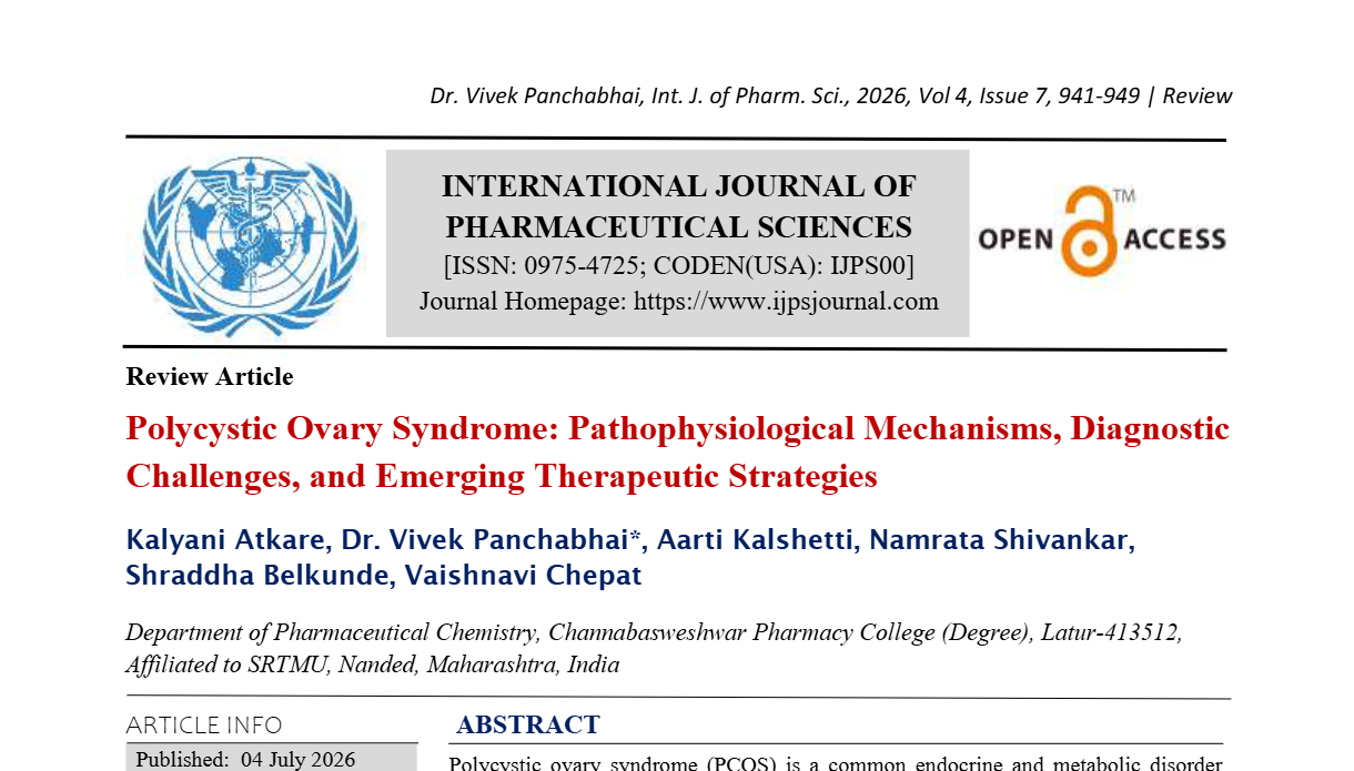 Polycystic Ovary Syndrome: Pathophysiological Mechanisms, Diagnostic Challenges, and Emerging Therapeutic Strategies