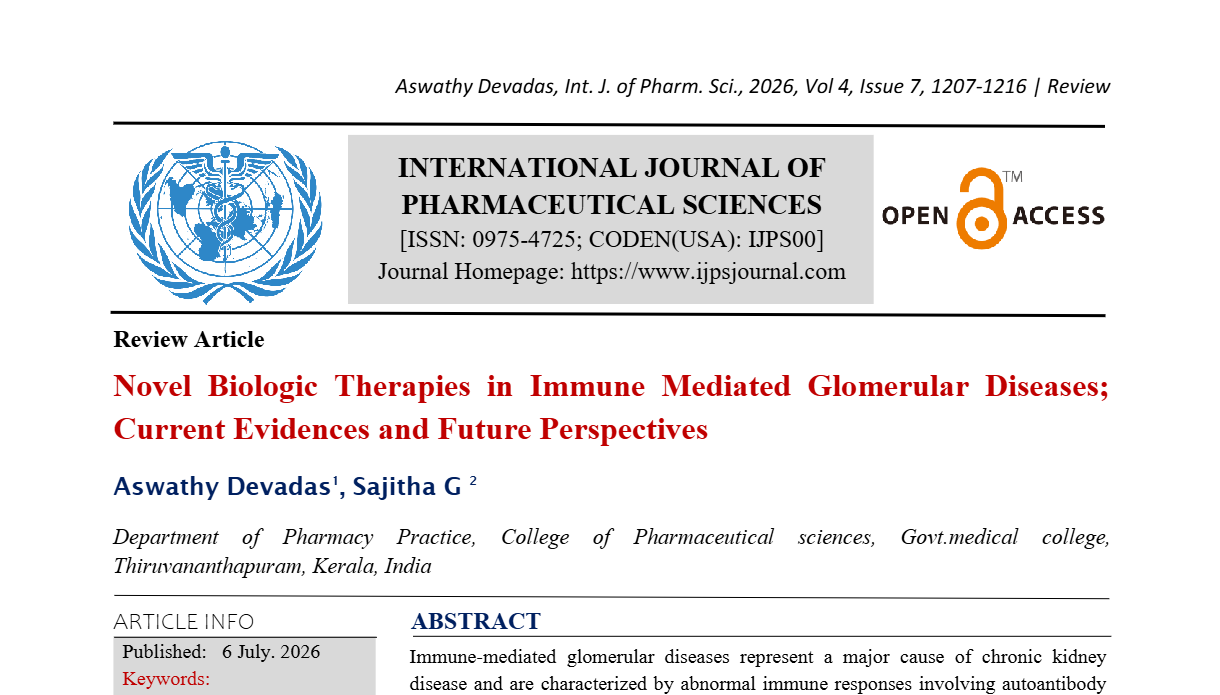 Novel Biologic Therapies in Immune Mediated Glomerular Diseases; Current Evidences and Future Perspectives