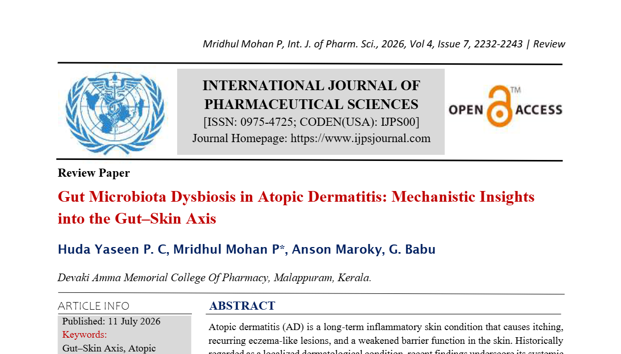 Gut Microbiota Dysbiosis in Atopic Dermatitis: Mechanistic Insights ...