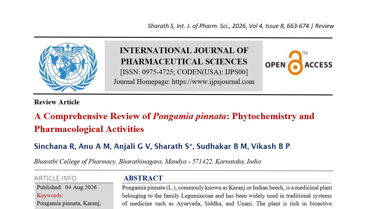 A Comprehensive Review of Pongamia pinnata: Phytochemistry and Pharmacological Activities