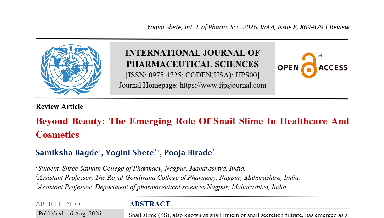Beyond Beauty: The Emerging Role Of Snail Slime In Healthcare And Cosmetics