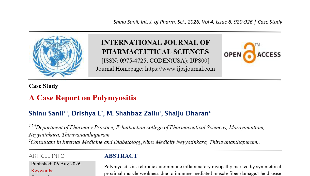 A Case Report on Polymyositis