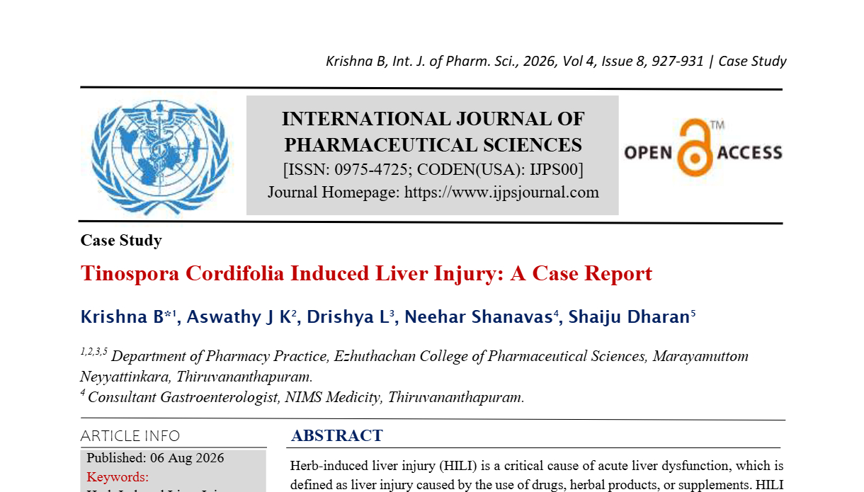 Tinospora Cordifolia Induced Liver Injury: A Case Report