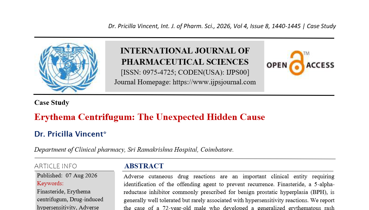 Erythema Centrifugum: The Unexpected Hidden Cause