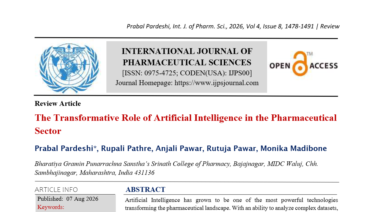 The Transformative Role of Artificial Intelligence in the Pharmaceutical Sector