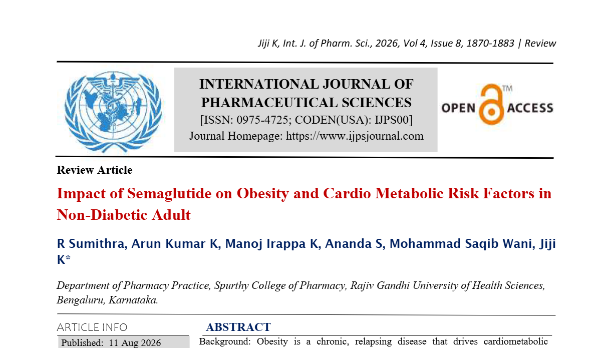Impact of Semaglutide on Obesity and Cardio Metabolic Risk Factors in Non-Diabetic Adult