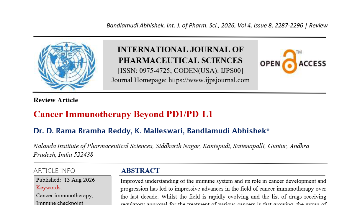 Cancer Immunotherapy Beyond PD1/PD-L1