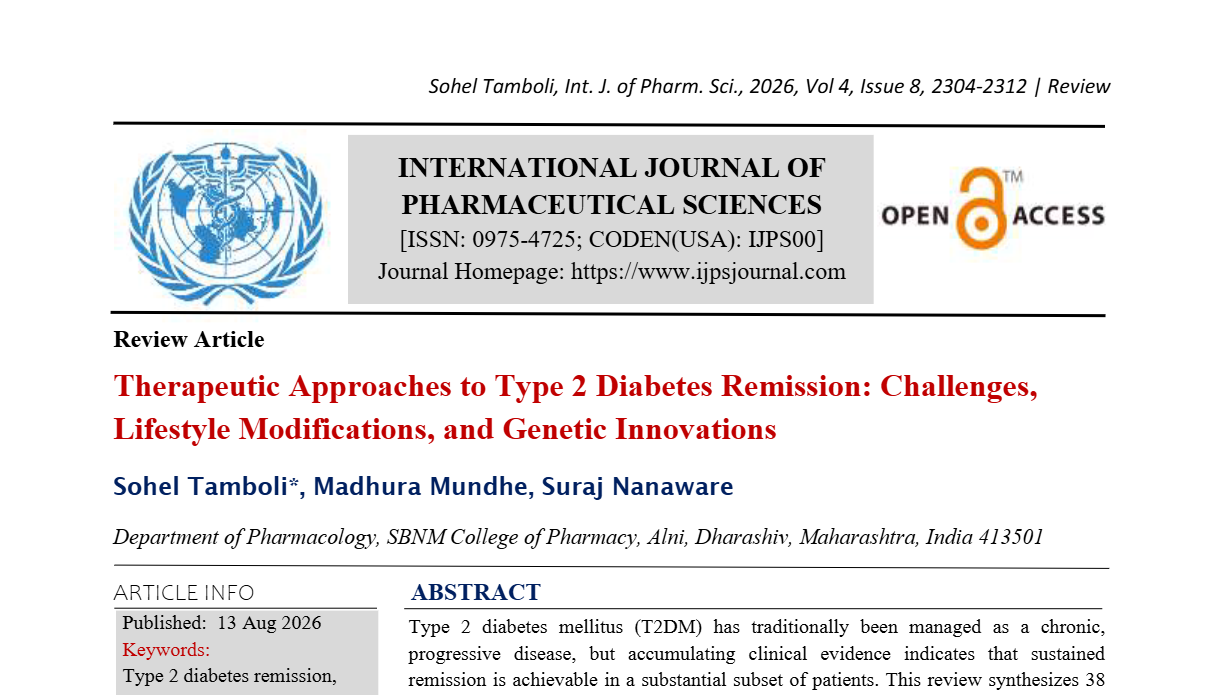 Therapeutic Approaches to Type 2 Diabetes Remission: Challenges, Lifestyle Modifications, and Genetic Innovations