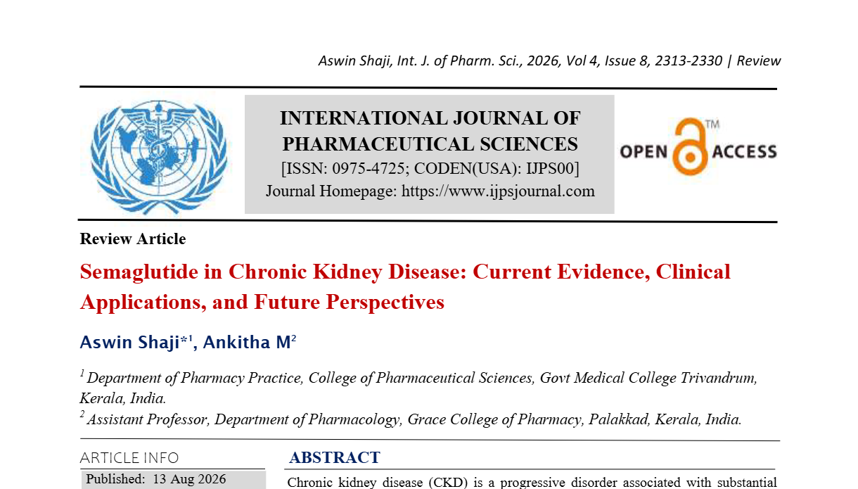 Semaglutide in Chronic Kidney Disease: Current Evidence, Clinical Applications, and Future Perspectives