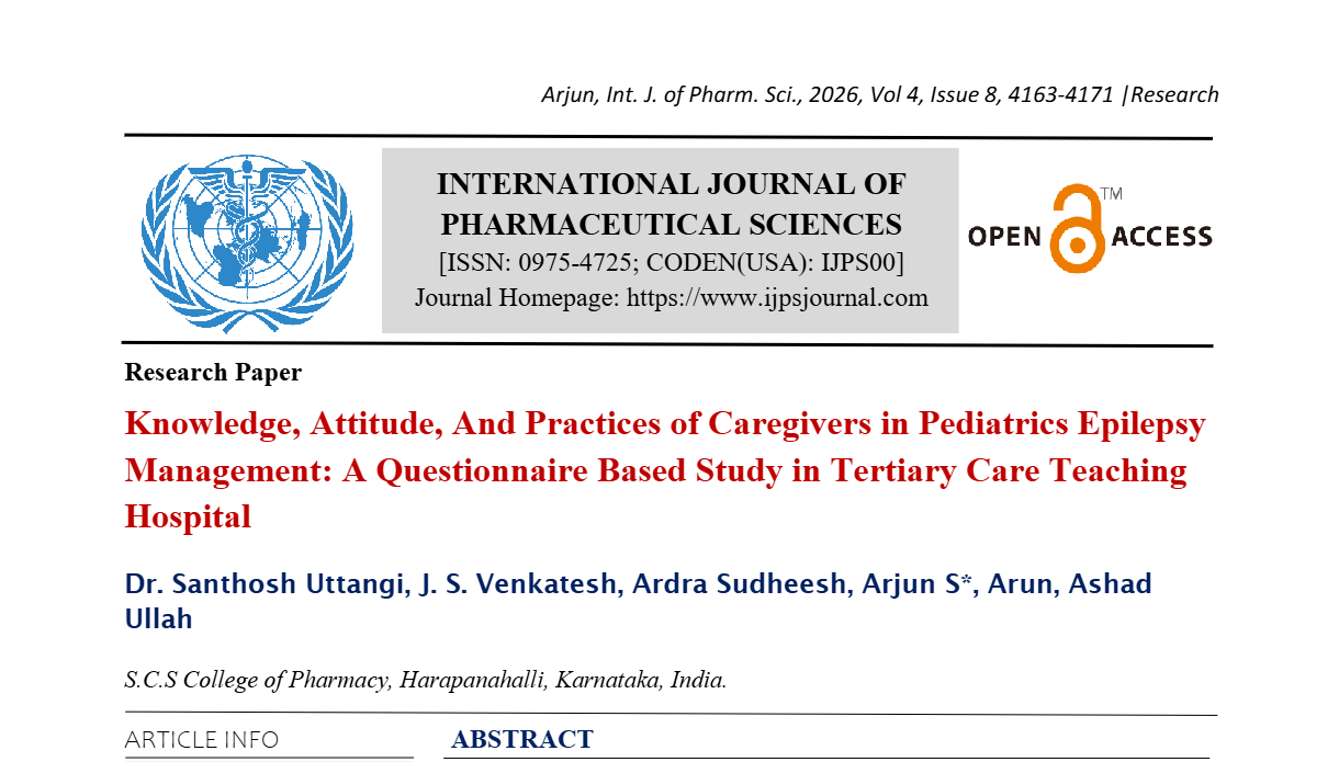 Knowledge, Attitude, And Practices of Caregivers in Pediatrics Epilepsy Management: A Questionnaire Based Study in Tertiary Care Teaching Hospital