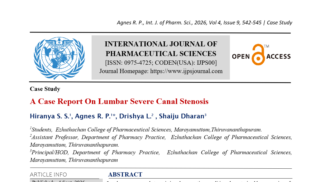 A Case Report On Lumbar Severe Canal Stenosis