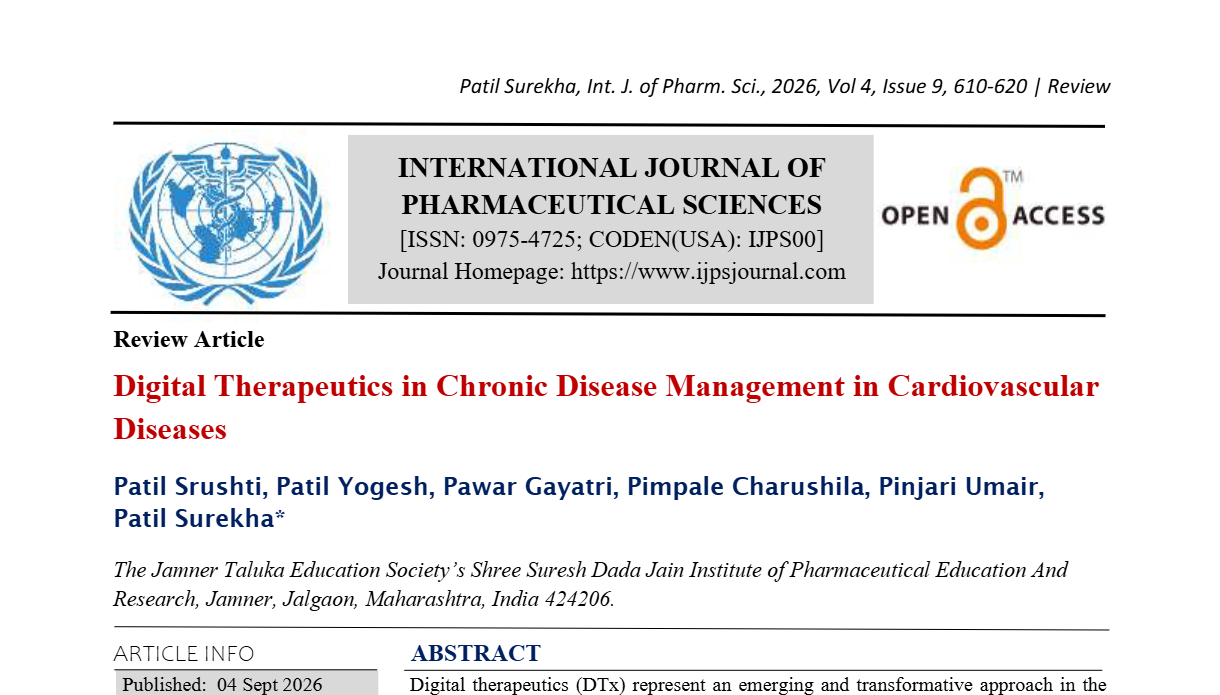 Digital Therapeutics in Chronic Disease Management in Cardiovascular Diseases