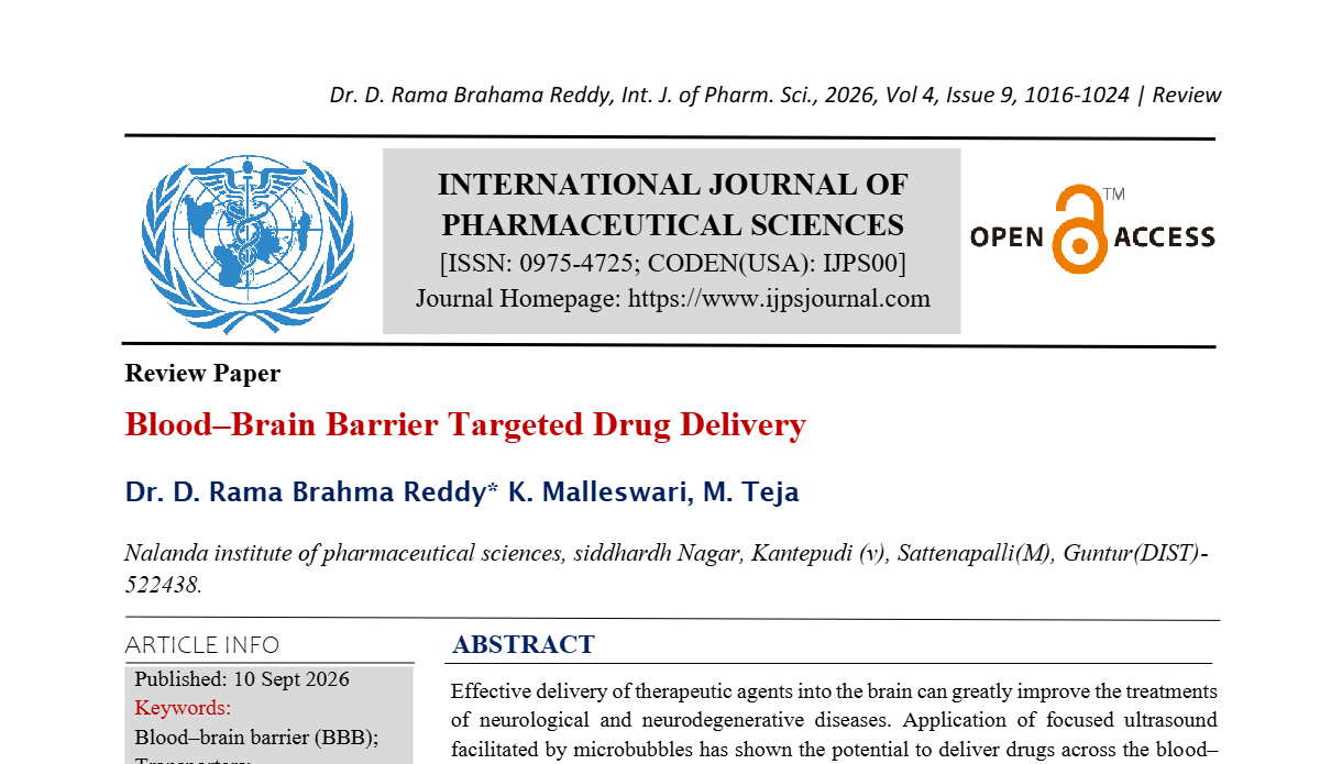 Blood–Brain Barrier Targeted Drug Delivery