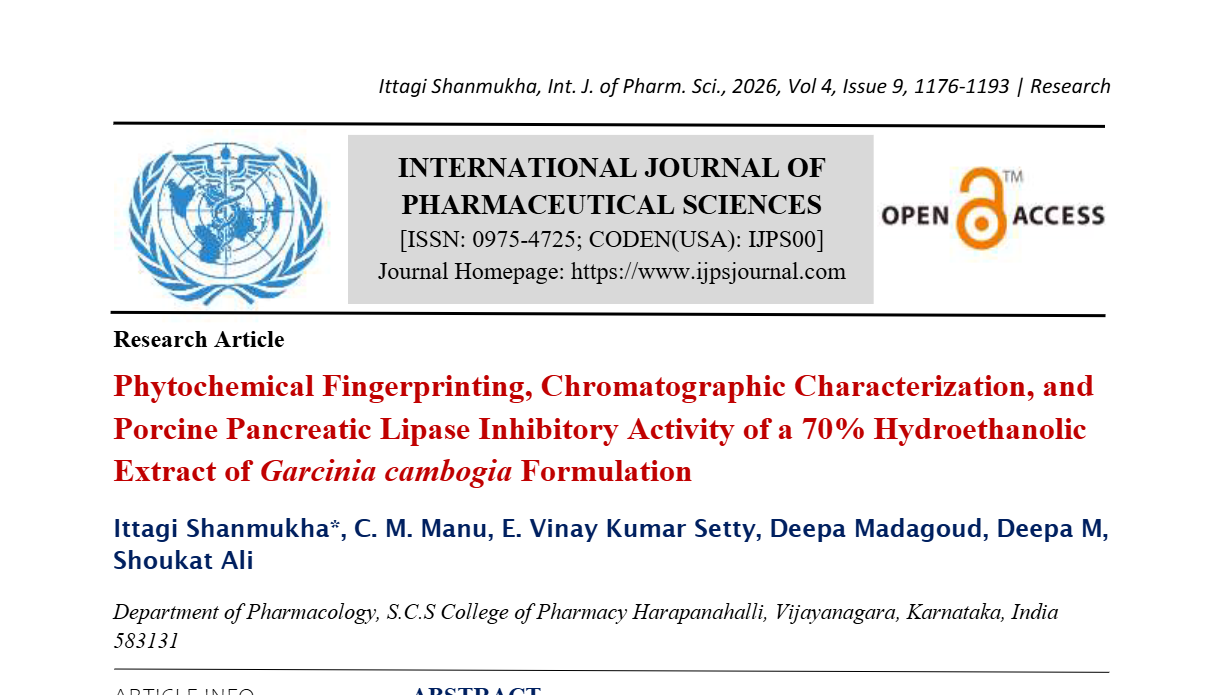 Phytochemical Fingerprinting, Chromatographic Characterization, and Porcine Pancreatic Lipase Inhibitory Activity of a 70% Hydroethanolic Extract of Garcinia cambogia Formulation