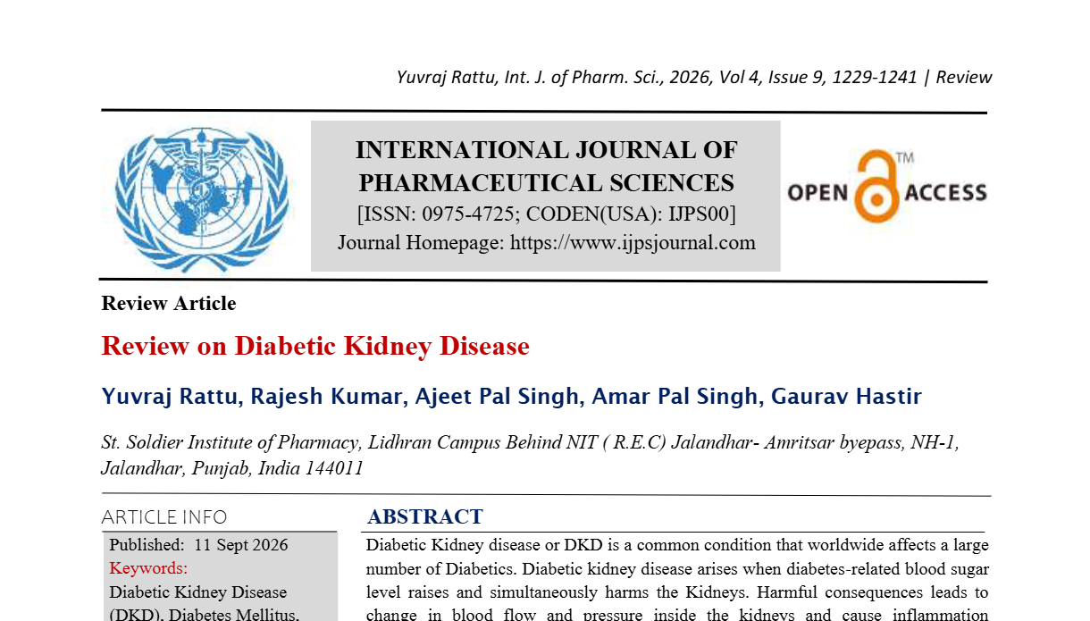 Review on Diabetic Kidney Disease