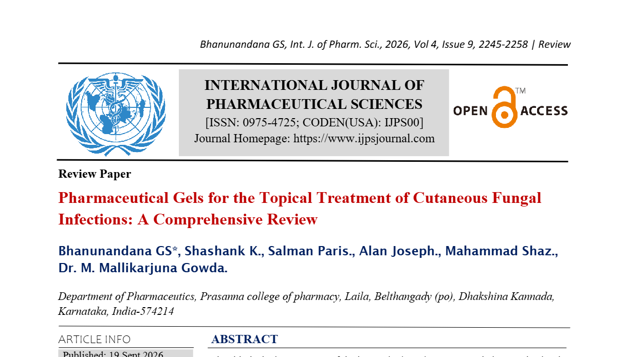 Pharmaceutical Gels for the Topical Treatment of Cutaneous Fungal Infections: A Comprehensive Review