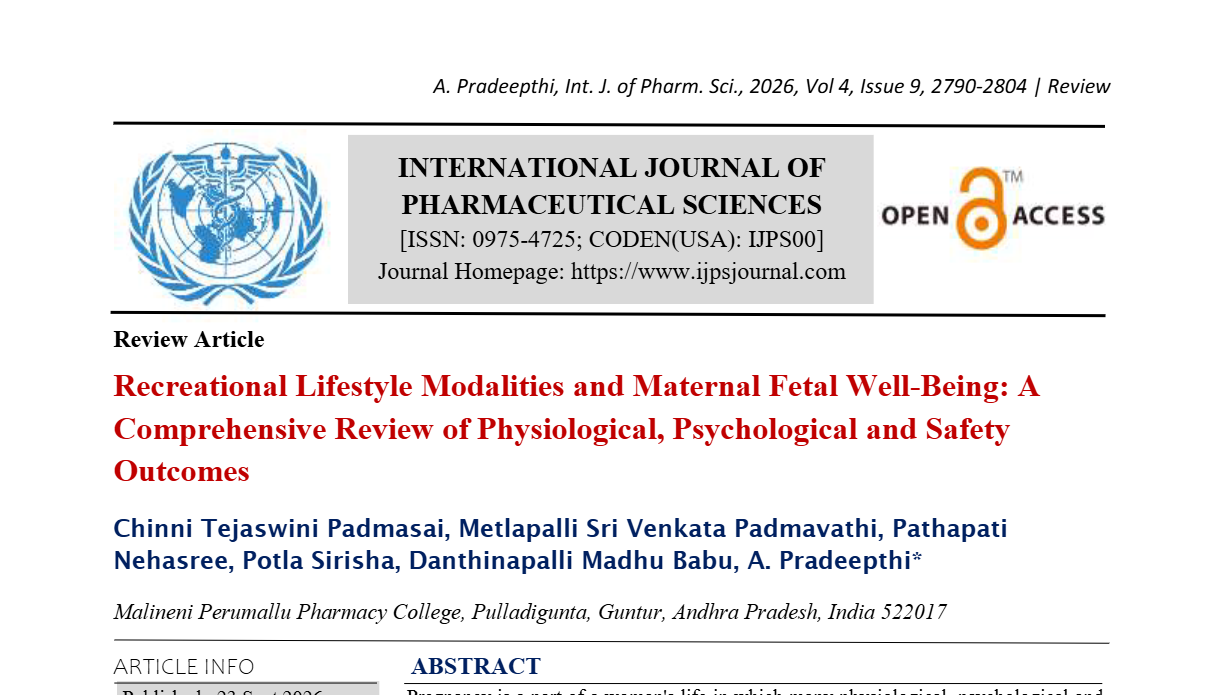 Recreational Lifestyle Modalities and Maternal Fetal Well-Being: A Comprehensive Review of Physiological, Psychological and Safety Outcomes