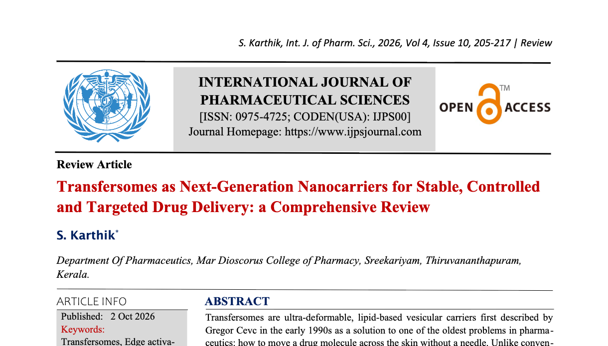 Transfersomes as Next-Generation Nanocarriers for Stable, Controlled and Targeted Drug Delivery: a Comprehensive Review