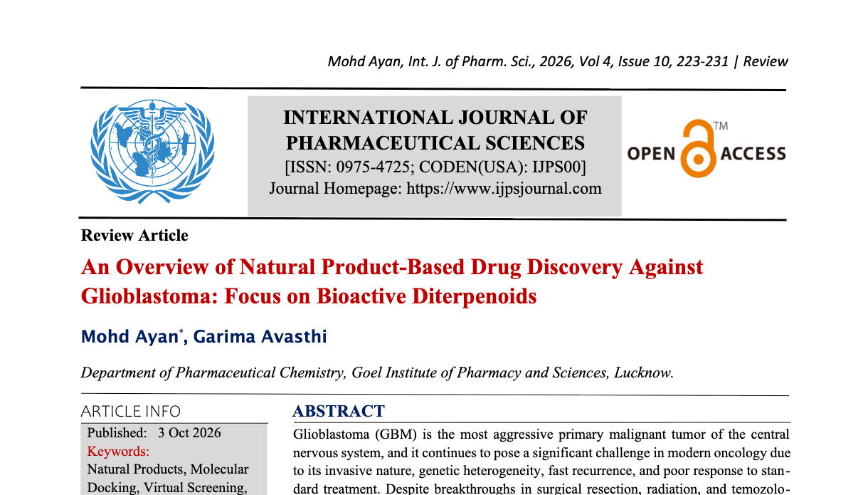 An Overview of Natural Product-Based Drug Discovery Against Glioblastoma: Focus on Bioactive Diterpenoids