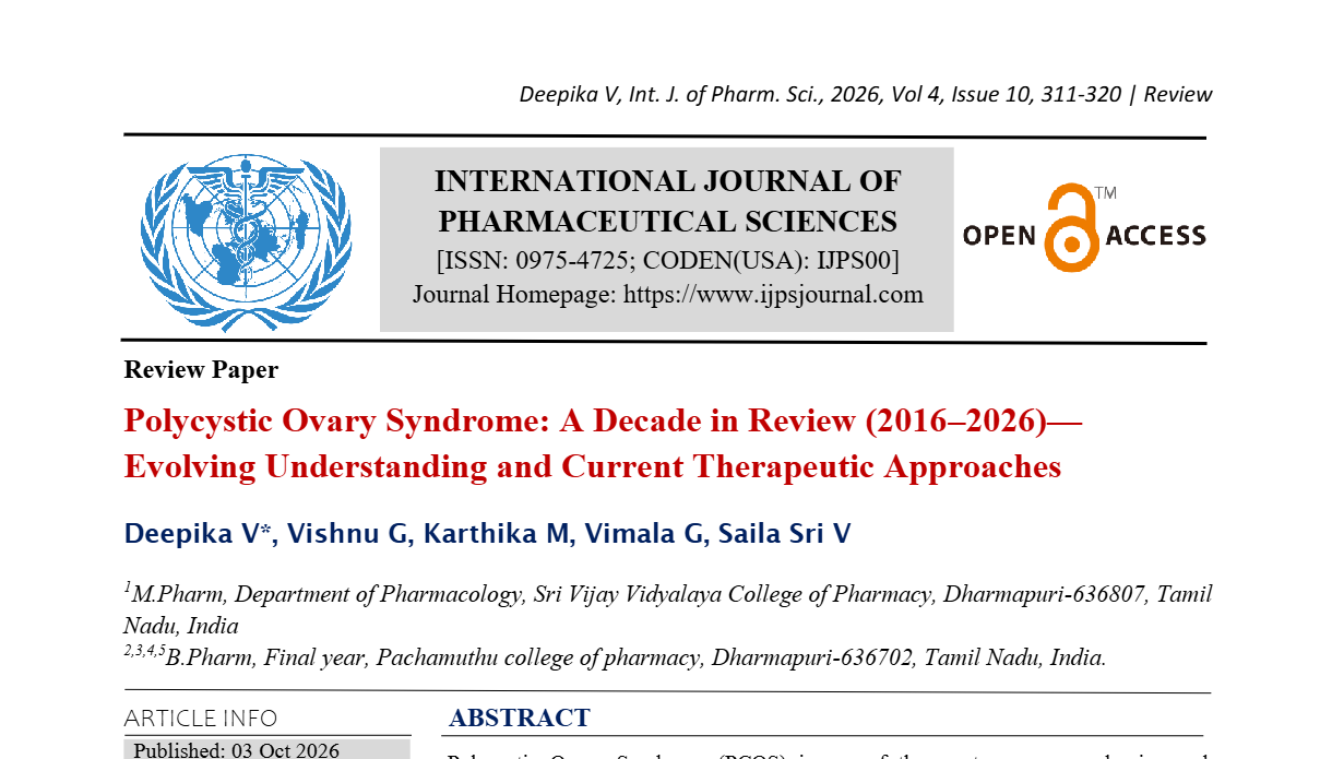 Polycystic Ovary Syndrome: A Decade in Review (2016–2026)—Evolving Understanding and Current Therapeutic Approaches