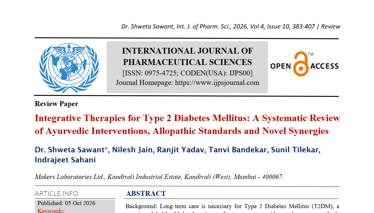 Integrative Therapies for Type 2 Diabetes Mellitus: A Systematic Review of Ayurvedic Interventions, Allopathic Standards and Novel Synergies