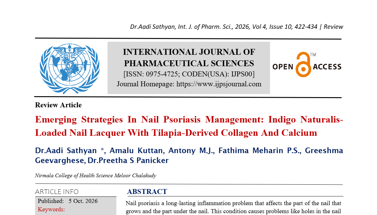 Emerging Strategies in Nail Psoriasis Management: Indigo Naturalis-Loaded Nail Lacquer with Tilapia-Derived Collagen and Calcium