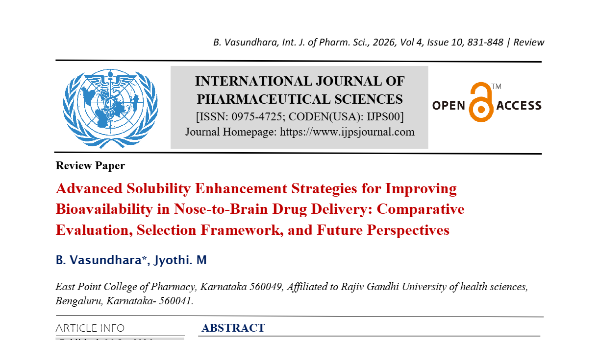 Advanced Solubility Enhancement Strategies for Improving Bioavailability in Nose-to-Brain Drug Delivery: Comparative Evaluation, Selection Framework, and Future Perspectives