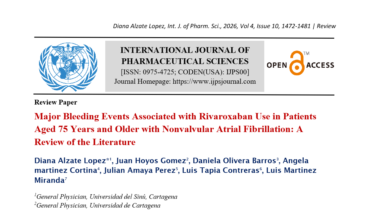 Major Bleeding Events Associated with Rivaroxaban Use in Patients Aged 75 Years and Older with Nonvalvular Atrial Fibrillation: A Review of the Literature