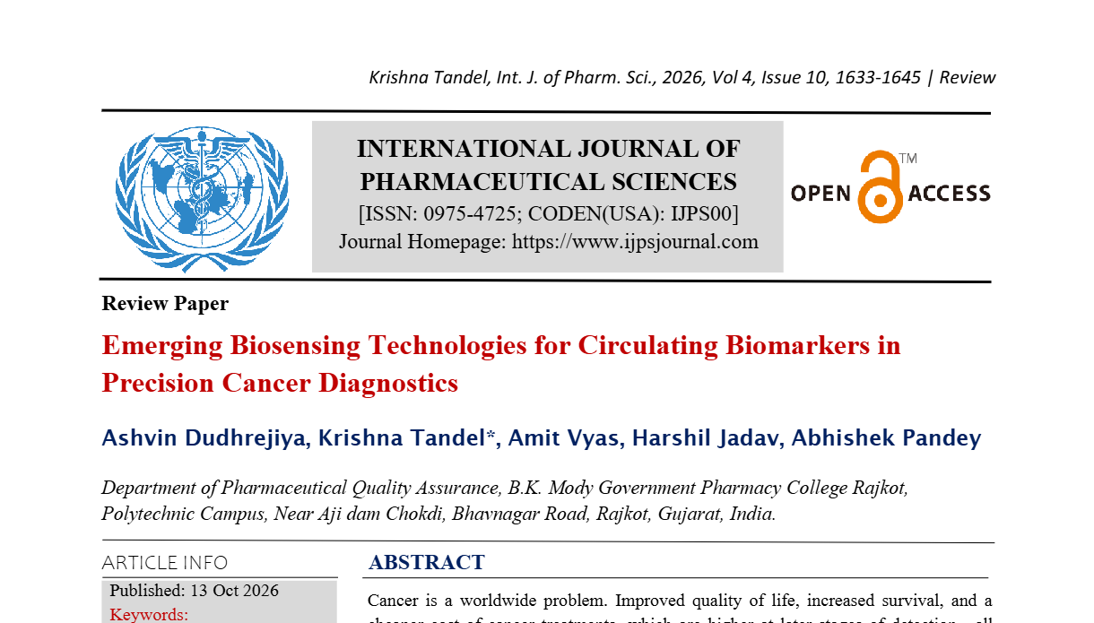 Emerging Biosensing Technologies for Circulating Biomarkers in Precision Cancer Diagnostics