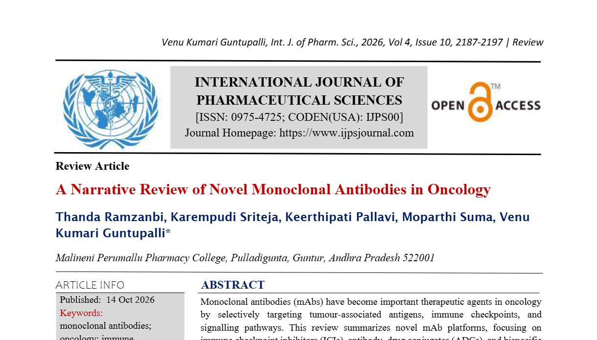 A Narrative Review of Novel Monoclonal Antibodies in Oncology