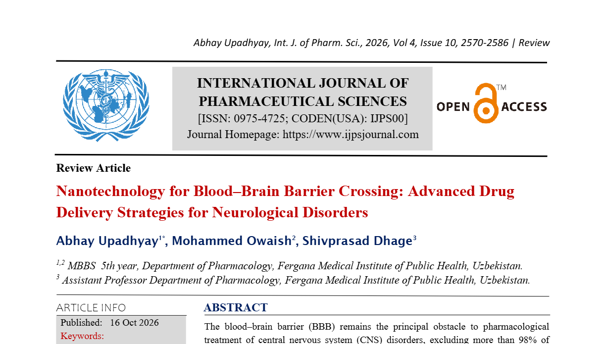 Nanotechnology for Blood–Brain Barrier Crossing: Advanced Drug Delivery Strategies for Neurological Disorders