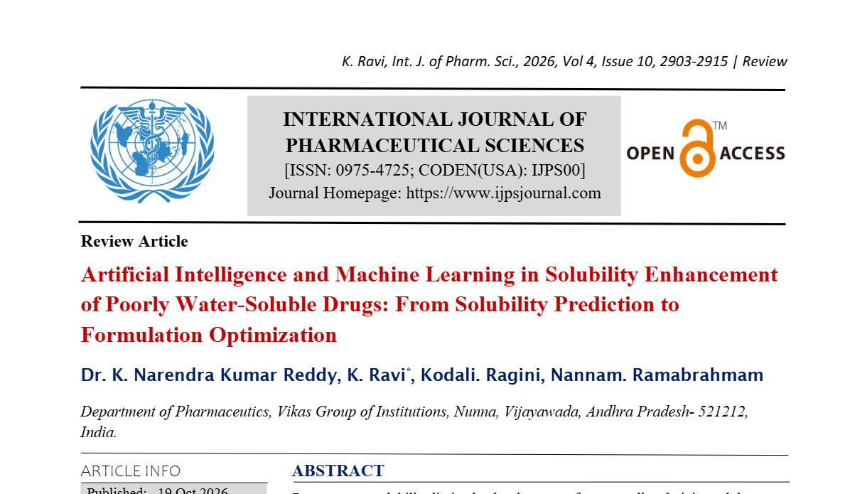 Artificial Intelligence and Machine Learning in Solubility Enhancement of Poorly Water-Soluble Drugs: From Solubility Prediction to Formulation Optimization