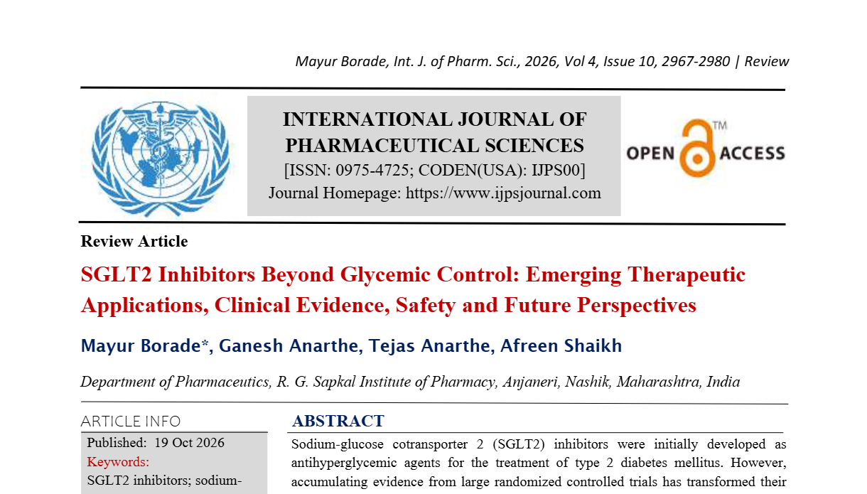 SGLT2 Inhibitors Beyond Glycemic Control: Emerging Therapeutic Applications, Clinical Evidence, Safety and Future Perspectives